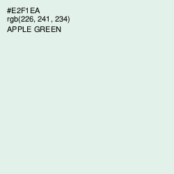 #E2F1EA - Apple Green Color Image